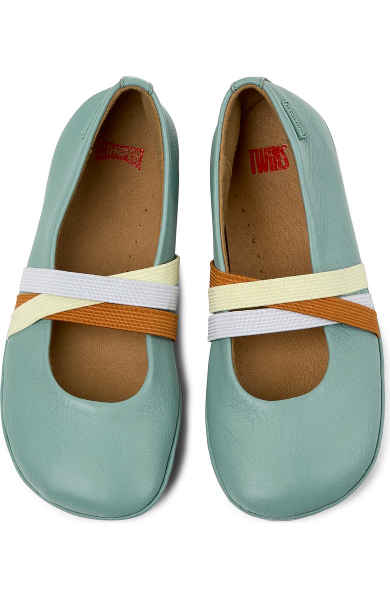 Camper Twins Ballet Flat, Alternate, color, Medium Green