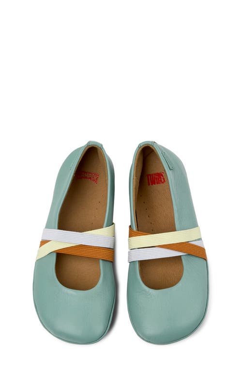 Shop Camper Twins Ballet Flat In Medium Green