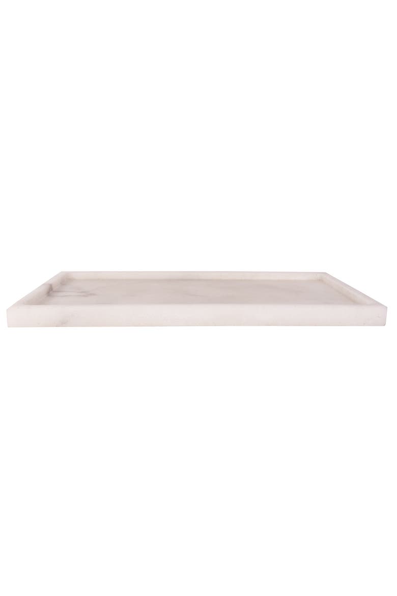 Artifacts Trading Company Rectangular Marble Tray, Alternate, color, White Matte