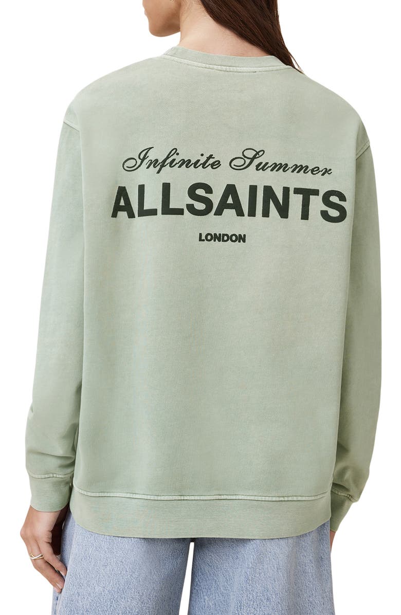 AllSaints Soleil Etta Cotton Graphic Sweatshirt, Alternate, color, 