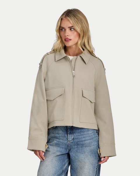 Studio Boxy Fit Cropped Jacket