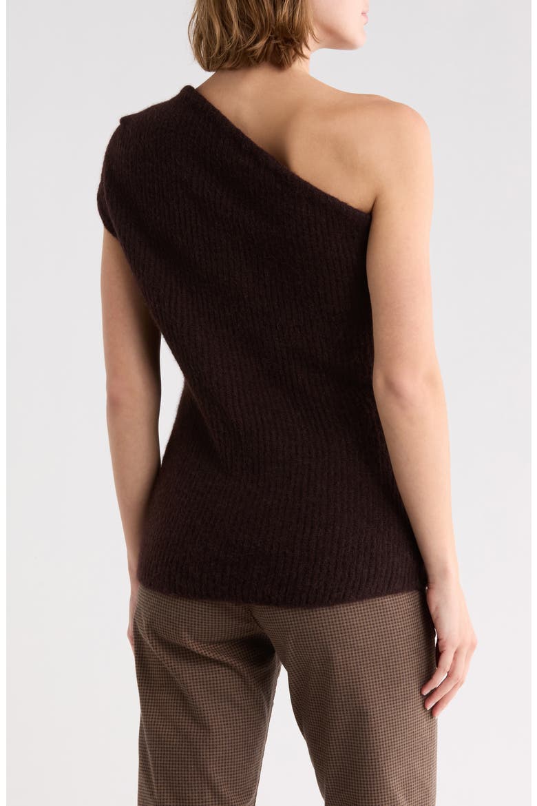 Sue One-Shoulder Top, Alternate, color, DARK UMBER