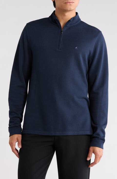 Piquè Quarter Zip Pullover