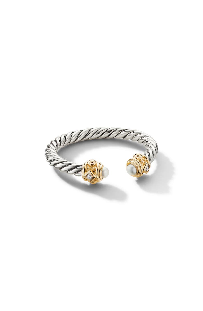 David Yurman Renaissance<sup>®</sup> Ring in 14K Gold with Diamonds, Alternate, color, Pearl