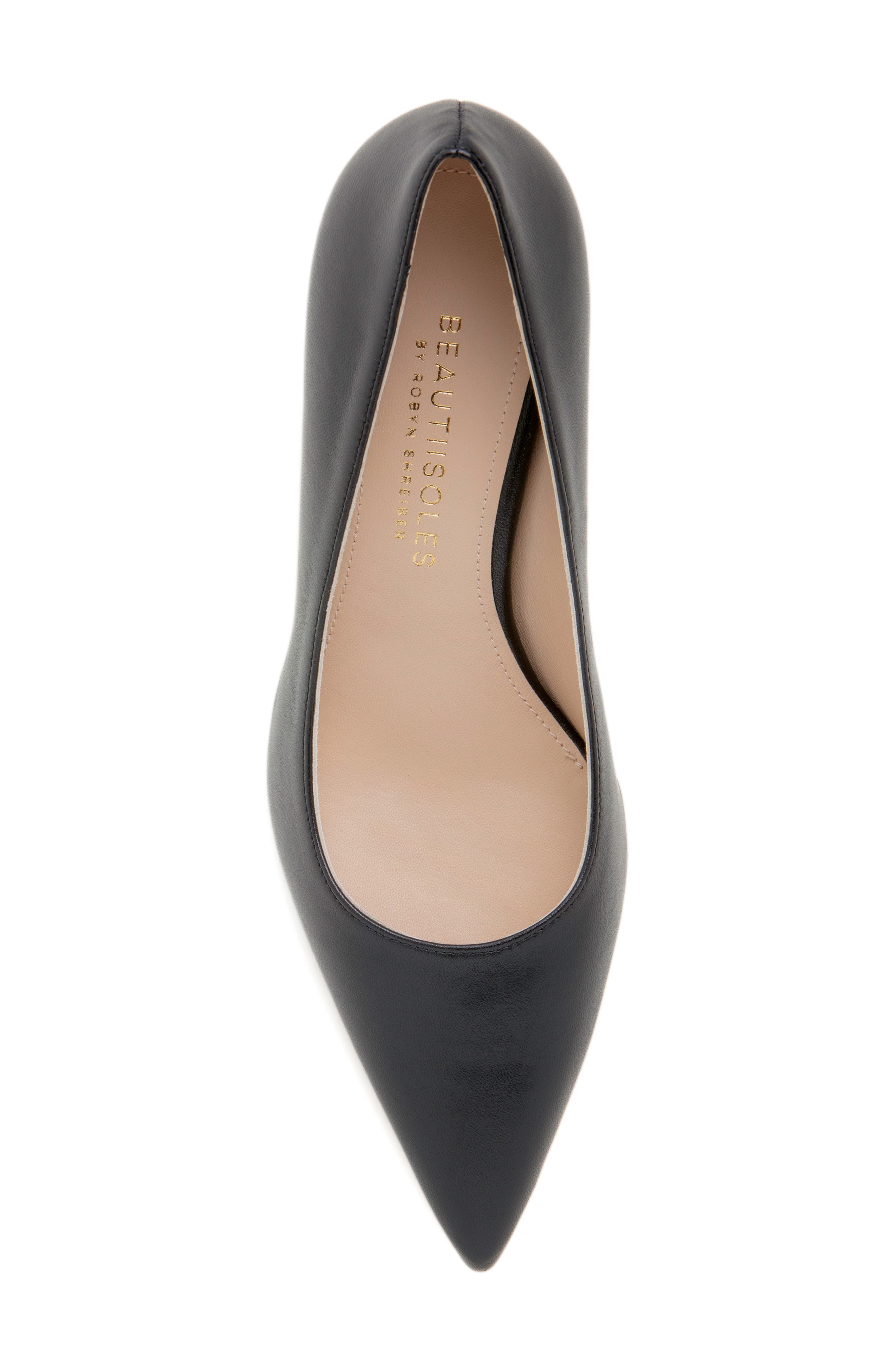 BEAUTIISOLES Corina Pointed Toe Pump, Alternate, color, Black