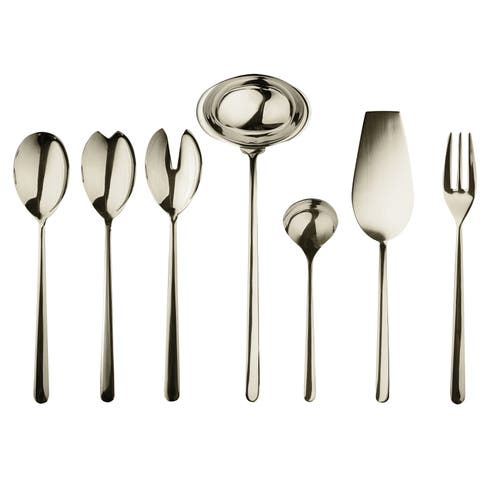Mepra Linea Serving Set In Silver