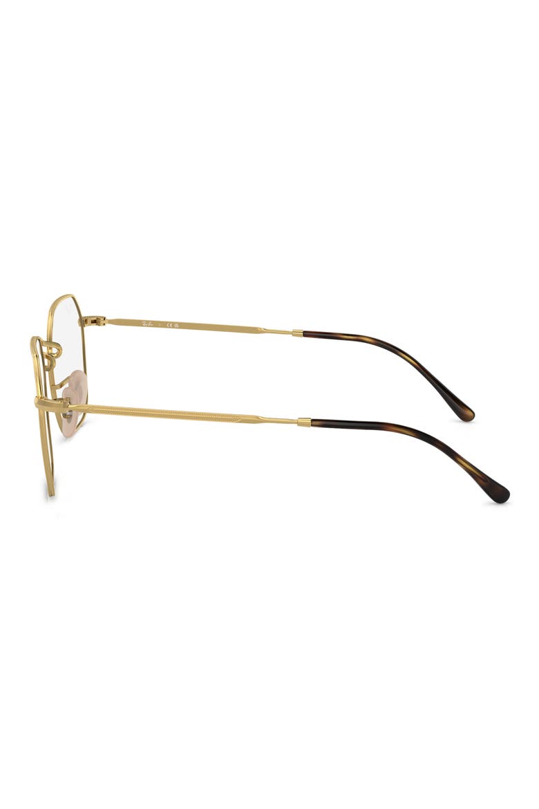 Jim 53mm Irregular Optical Glasses, Alternate, color, GOLD FLASH