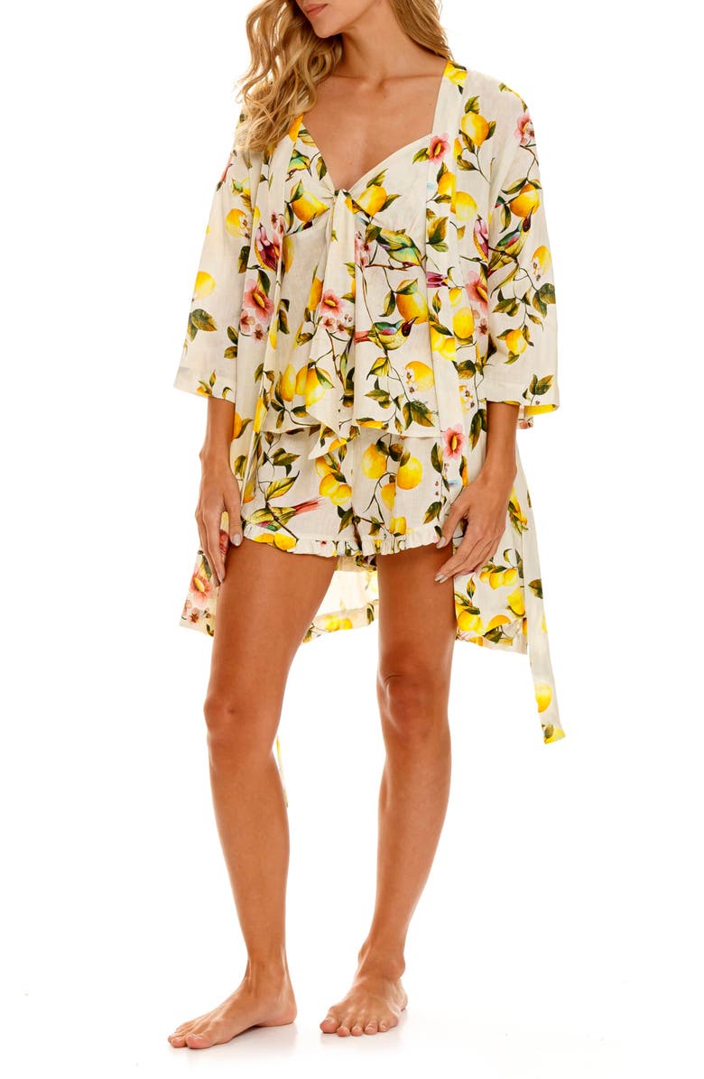 The Lazy Poet Lola Palermo Eternon Linen Robe, Main, color, 