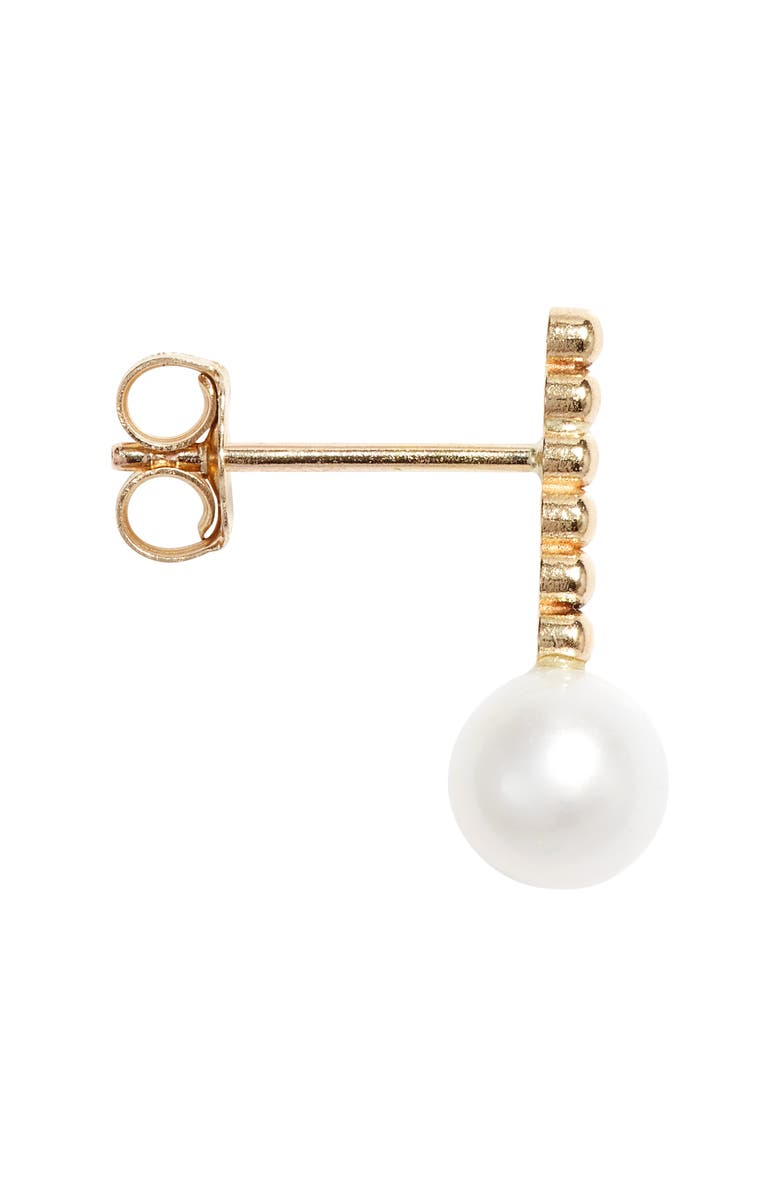 Poppy Finch Cultured Pearl Linear Beaded Earrings, Alternate, color, 