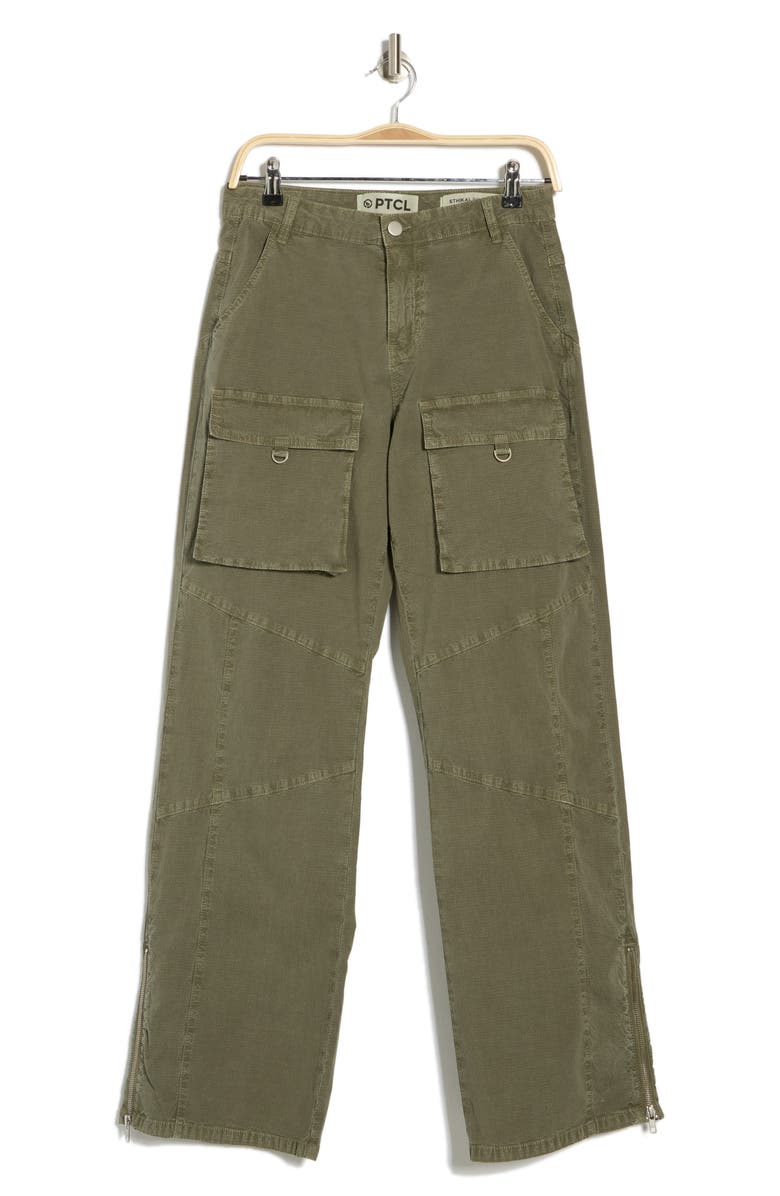 PTCL Cargo Wide Leg Pants, Alternate, color, Olive