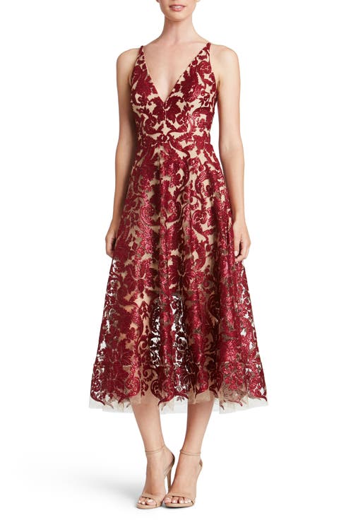 Blair Embellished Fit & Flare Cocktail Dress