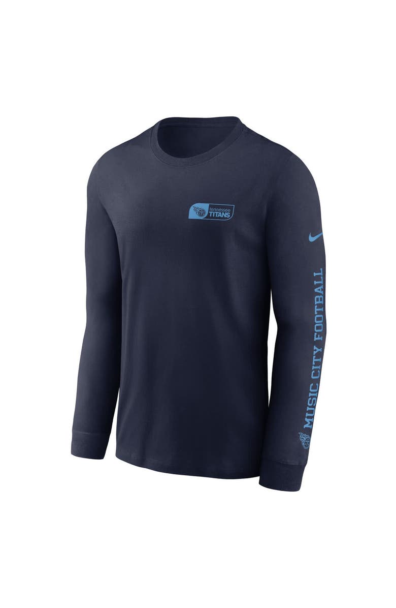 Nike Men's Nike Navy Tennessee Titans All Out Long Sleeve T-Shirt, Alternate, color, Navy