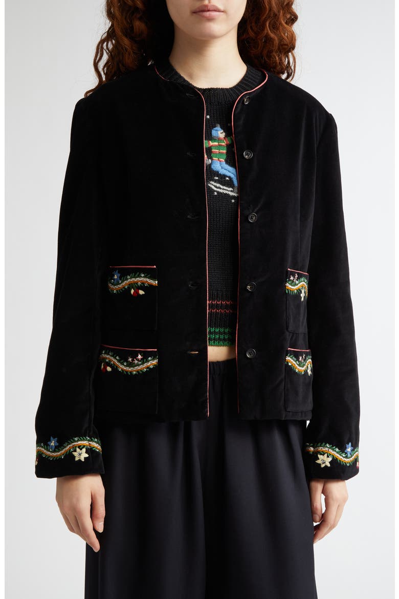 Alpineflower Rice Jacket, Main, color, BLACK MULTI