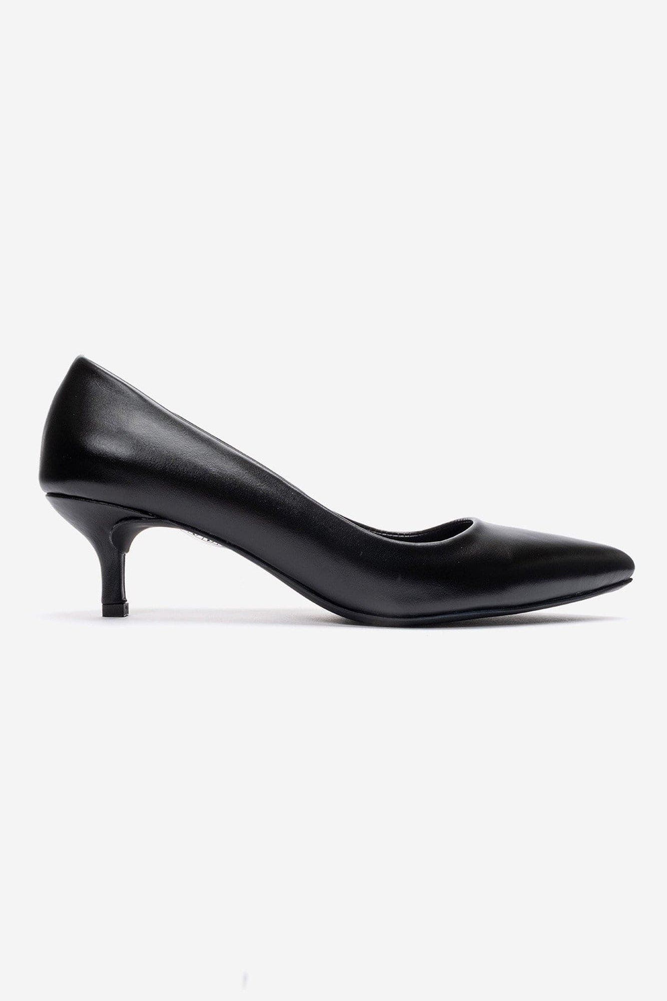 Jalen Leather Stiletto Pump, Alternate, color, Black