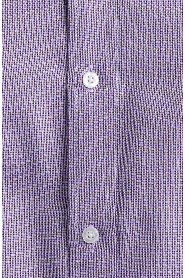 Modern Fit Purple Micropattern Cotton Dress Shirt, Alternate, color, PURPLE
