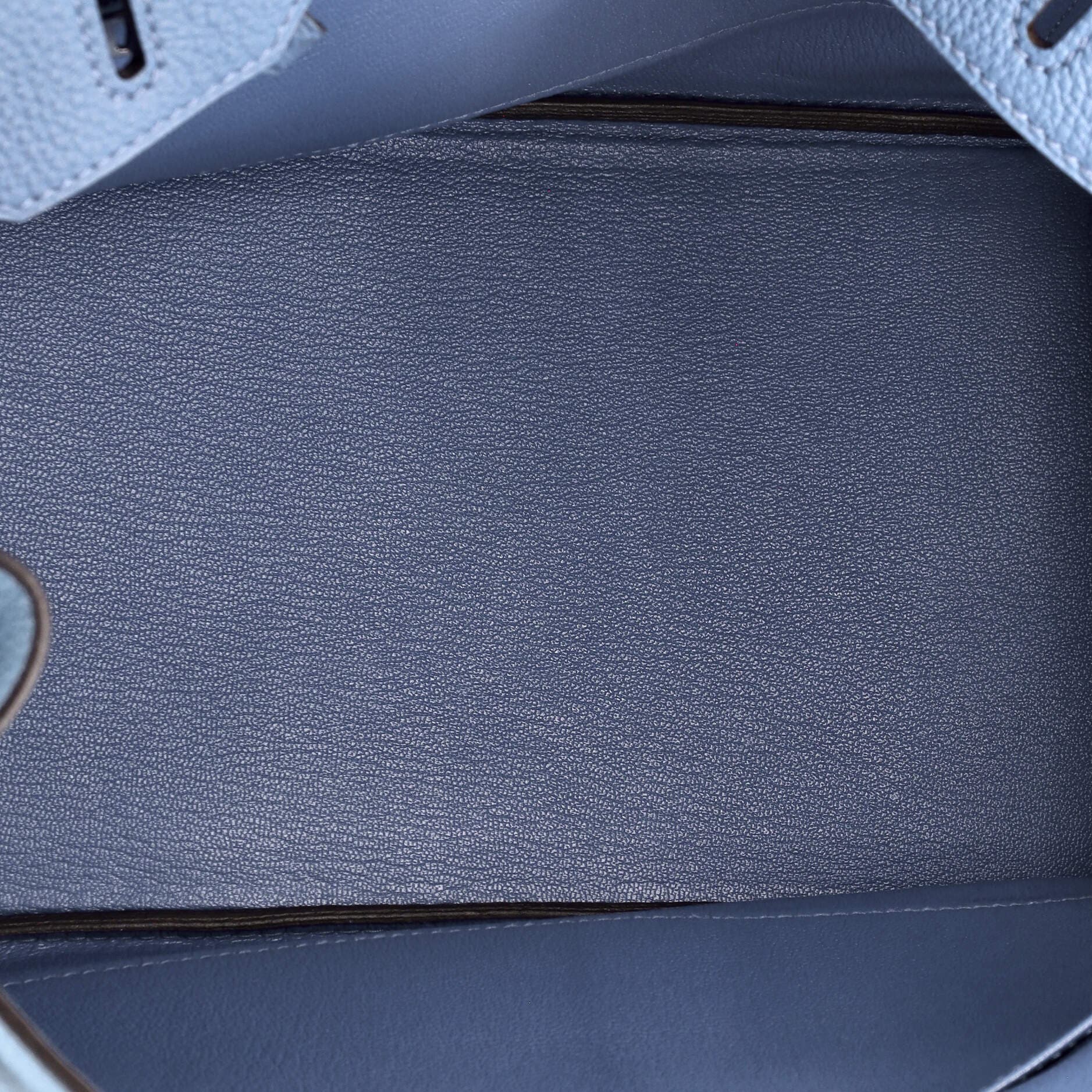 Pre-Owned Hermes Birkin Handbag Blue Togo with Palladium Hardware 35, Alternate, color, Azur