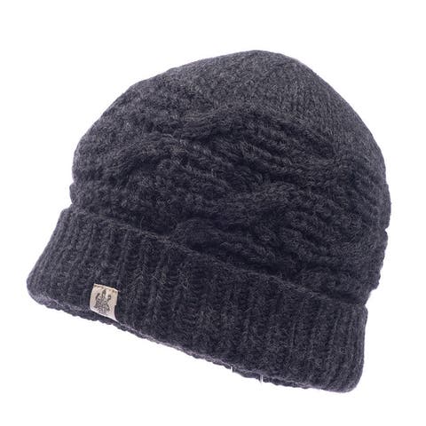 Side Cable Hand Knit Beanie