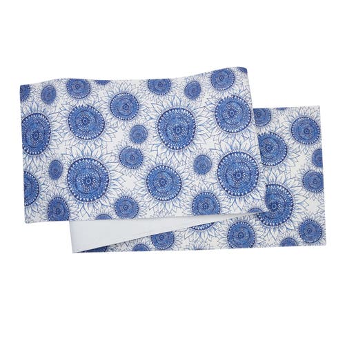 C & F Home C&f Home Blue Harvest Sunflower Table Runner 14" X 72" In Blue