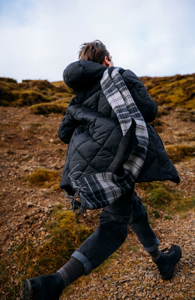 Barbour Tartan Lambswool & Cashmere Fringe Scarf, Alternate, color,