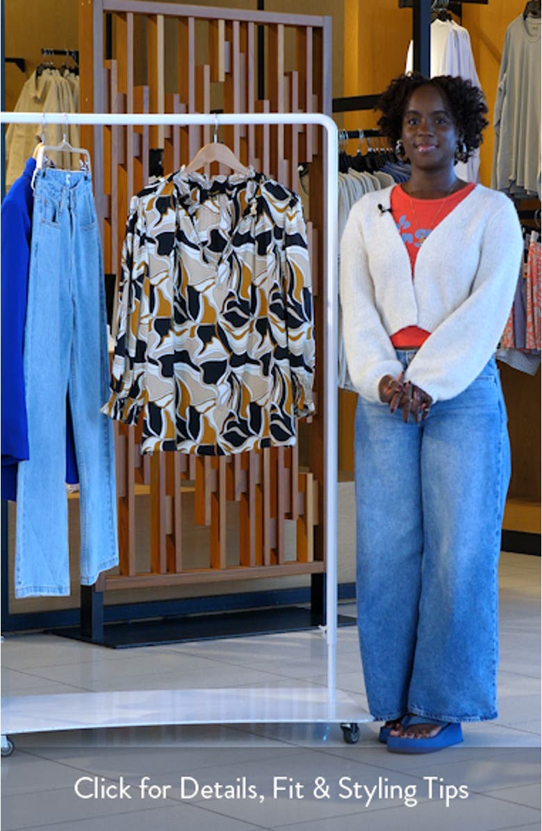 Groover Split Neck Satin Top, sales video thumbnail