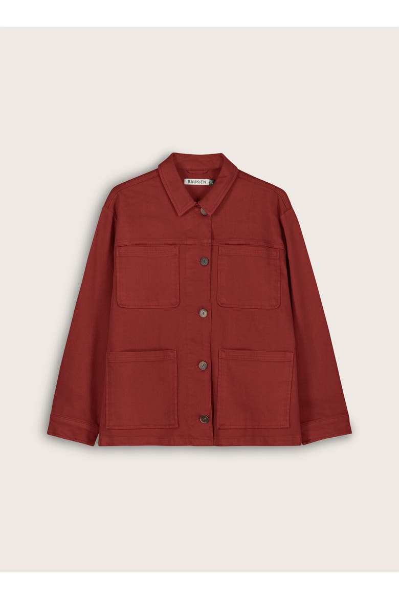 Rowan Denim Utility Jacket, Alternate, color, Terracotta