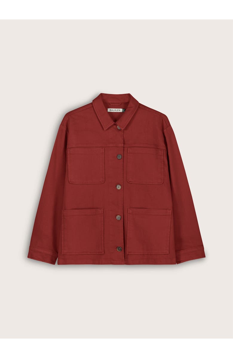Baukjen Rowan Denim Utility Jacket, Alternate, color, Terracotta