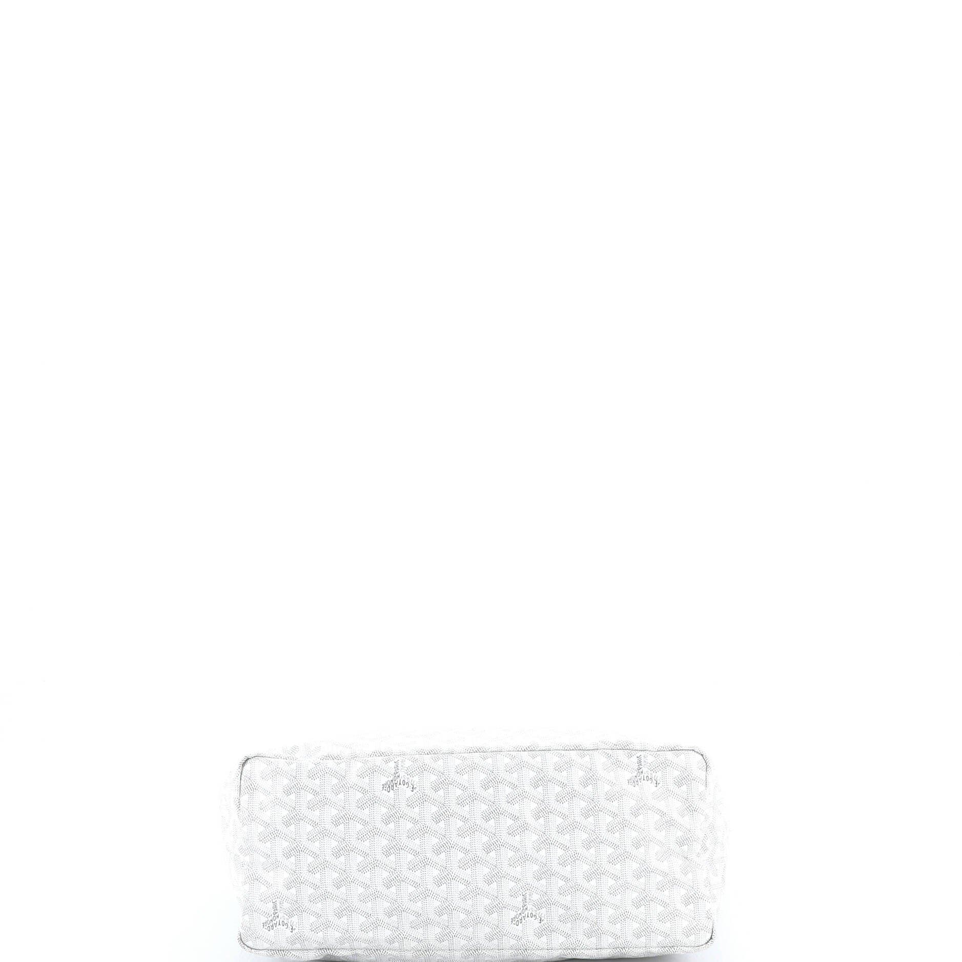 Pre-Owned Goyard Saint Louis Tote Coated Canvas PM, Alternate, color, White