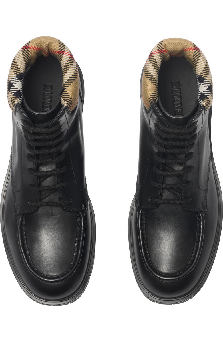 Burberry Rogue Combat Boot, Alternate, color, Black