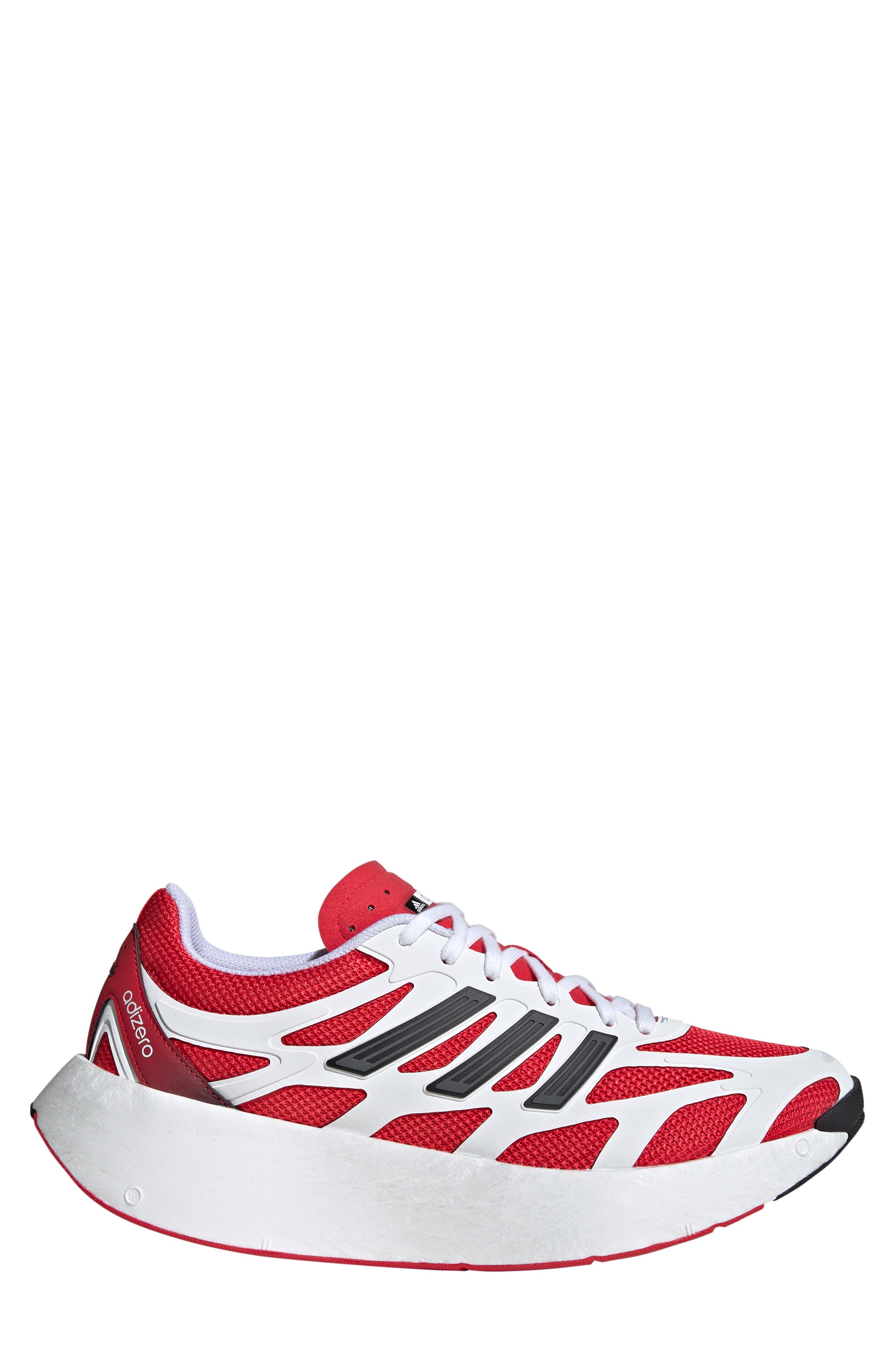 adidas Gender Inclusive Adizero Aruku Sneaker, Alternate, color, White/ Pure Ruby/ Black
