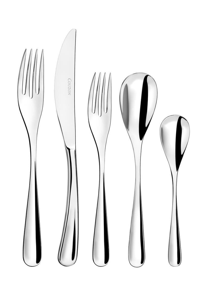 Eole 5 Piece Place Setting, Main, color, STAINLESS STEEL