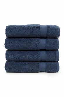 Linum Home Textiles Sinemis Terry Hand Towels - Set of 4 - Navy