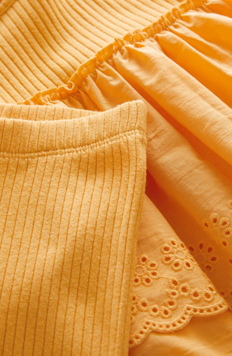 NEXT Kids' Eyelet Accent Sleeveless Cotton Top & Bike Shorts Set, Alternate, color, 