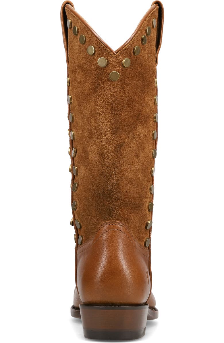 Frye Billy Studded Western Boot, Alternate, color, Bark