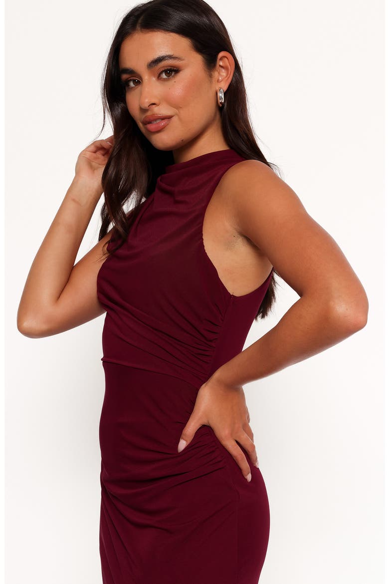 Hayven Cowl Neck Sleeveless Maxi Dress, Alternate, color, PLUM