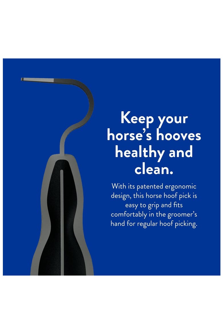 Equine grooming horse hoof pick, Alternate, color, Black