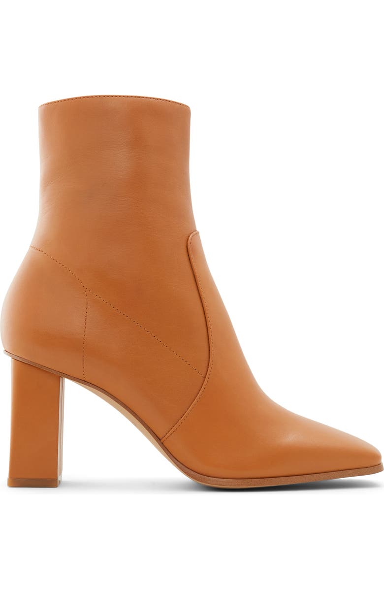 ALDO Theliven Bootie, Alternate, color, Medium Brown Leather