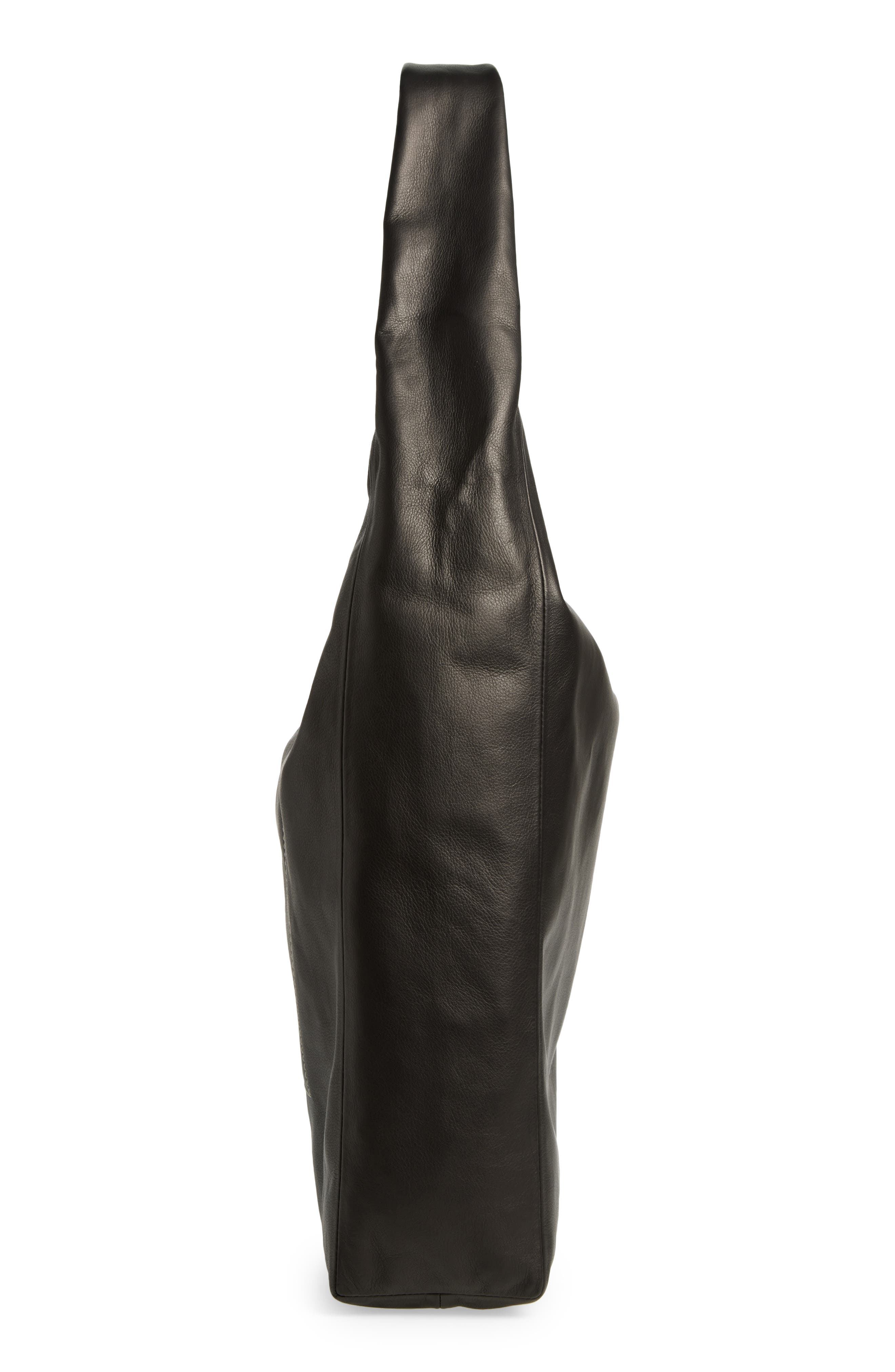 Rick Owens Cerberus Leather Hobo Bag, Alternate, color, 