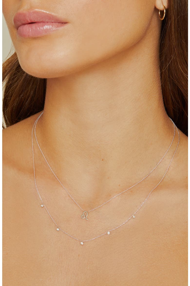 Diamond Necklace, Alternate, color, 14K WHITE GOLD