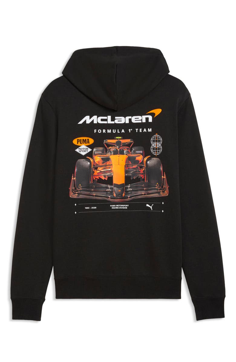PUMA McLaren F1 Cotton Blend Graphic Hoodie, Alternate, color, Puma Black