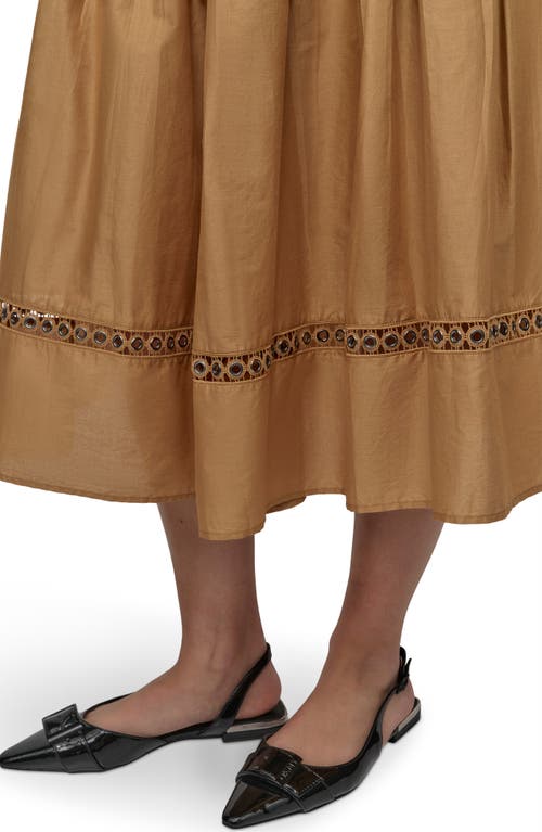 Dkny Drop Waist Cotton Voile Skirt