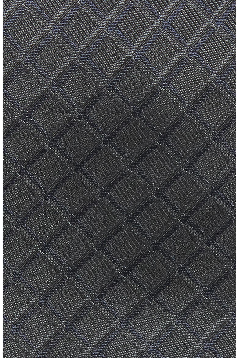 Geometric Silk Tie, Alternate, color, BROWN
