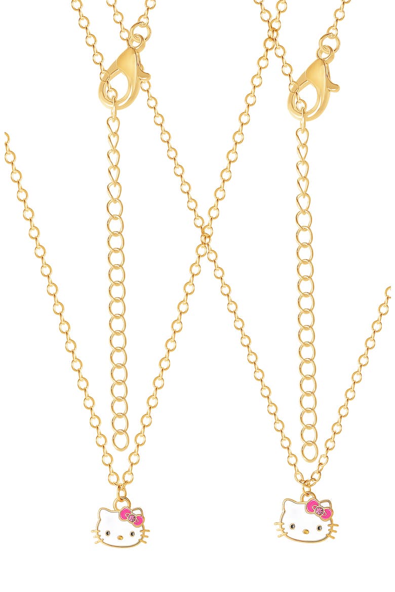 x Hello Kitty® Mommy & Me Necklaces, Alternate, color, GOLD AND WHITE