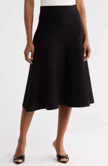 Basic Knit A-Line Skirt