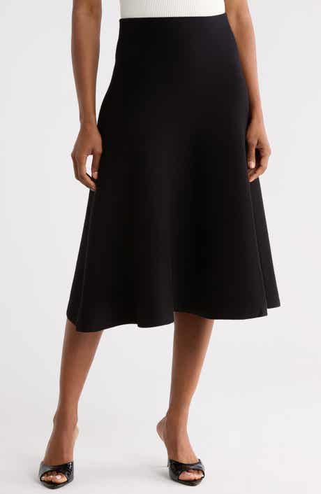 Basic Knit A-Line Skirt