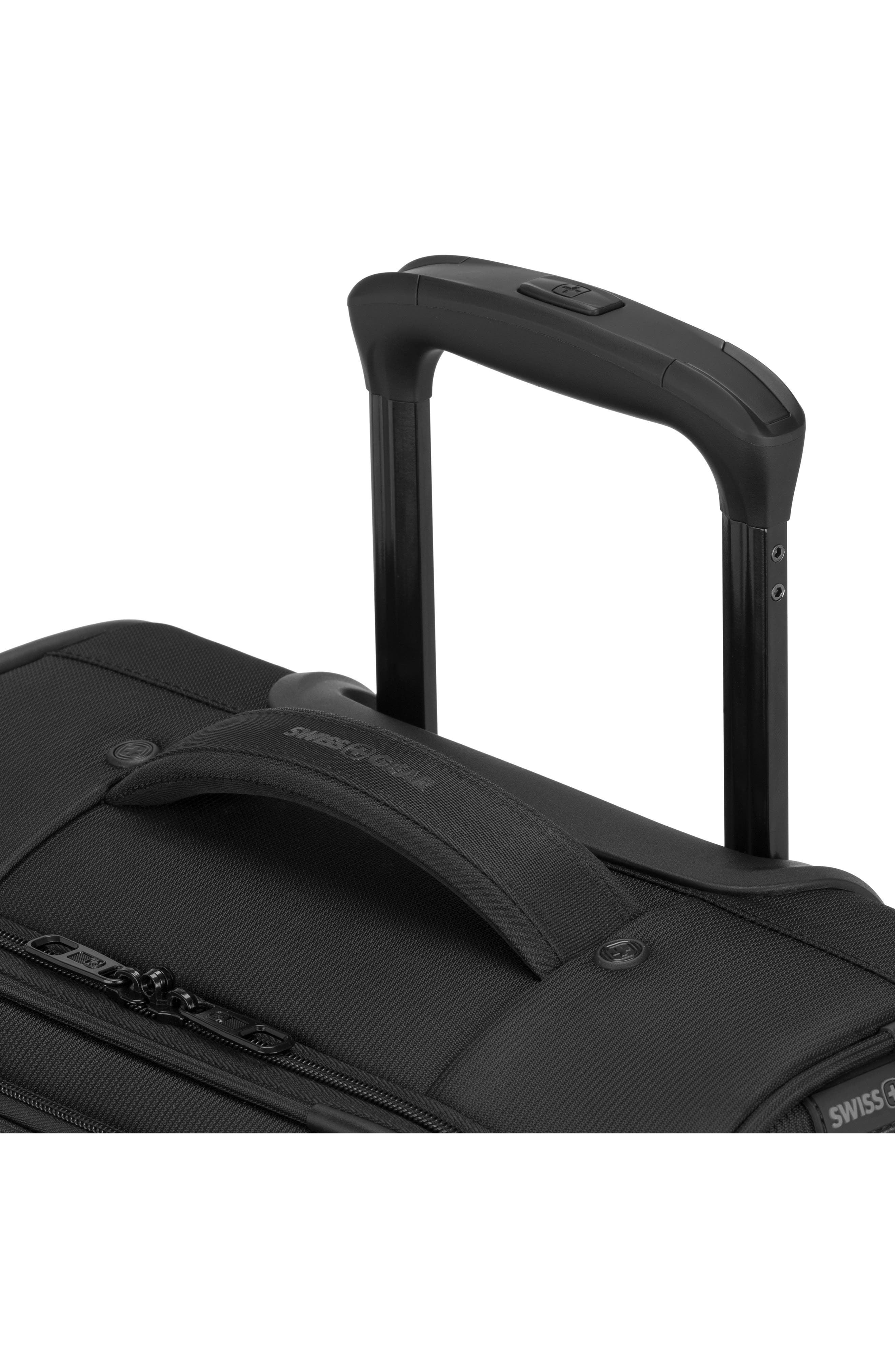 SWISSGEAR 20-Inch Softside Spinner Luggage, Alternate, color, Black
