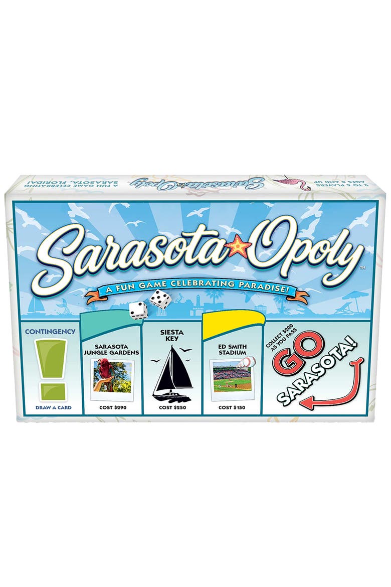 Sarasota Opoly Board Game, Main, color, Multicolored