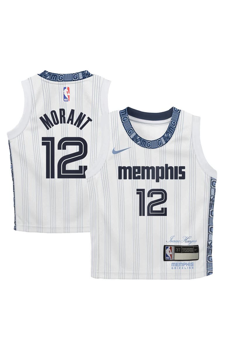 Nike Infant Nike Ja Morant White Memphis Grizzlies 2025/26 City Edition Swingman Jersey, Main, color, White