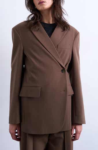 Asymmetric Slouchy Blazer