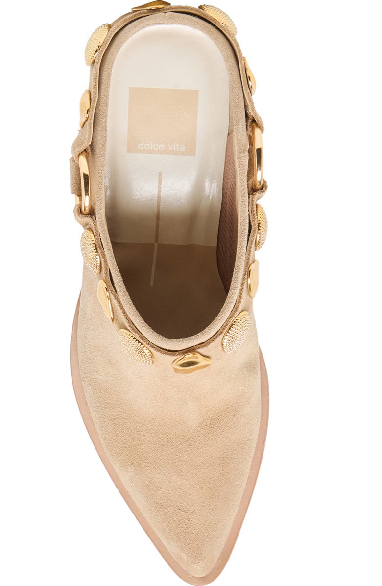 Dolce Vita Kanyon Studded Suede Mule, Alternate, color, Dune Suede