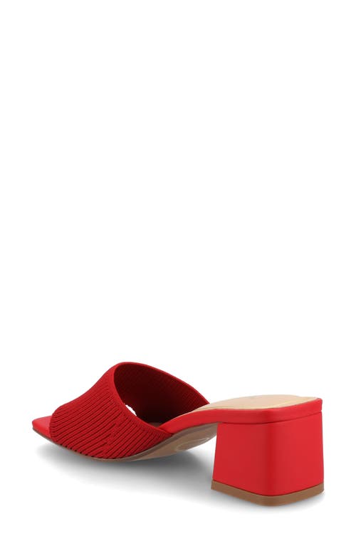 Shop Journee Collection Shilin Slide Sandal In Red
